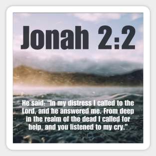 Jonah 2:2 Sticker